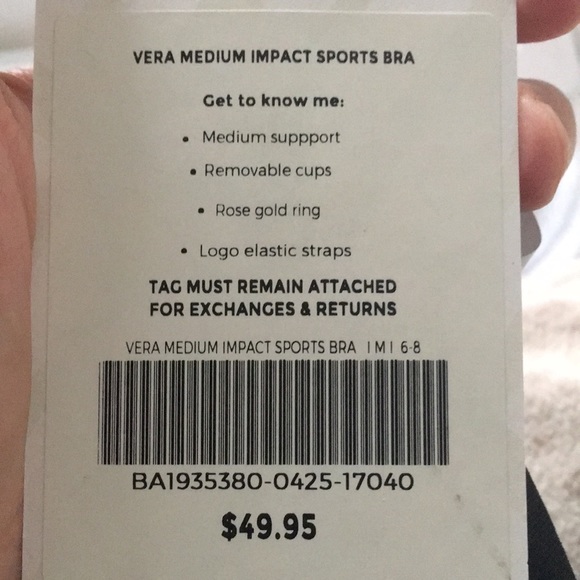NWT Fabletics Vera Medium Impact Sports Bra M (6-8) - Picture 5 of 5